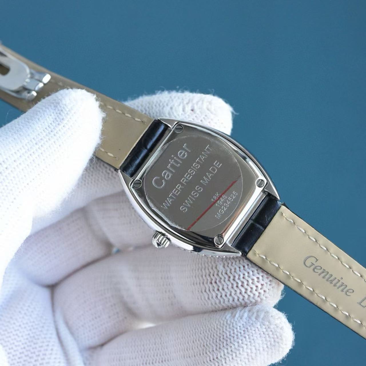 CART1ER トノー型 ダイヤモンドセットストラップ レディースウォッチ【50％割引+送料無料】 