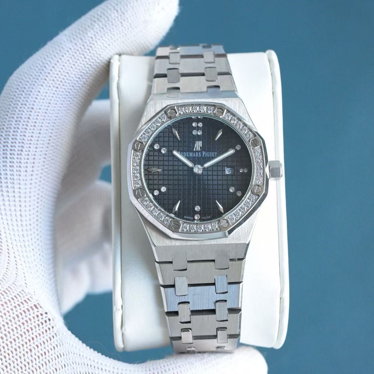 Audemarsp1gueスチールストラップダイヤモンドレディース腕時計【50％割引+送料無料】 