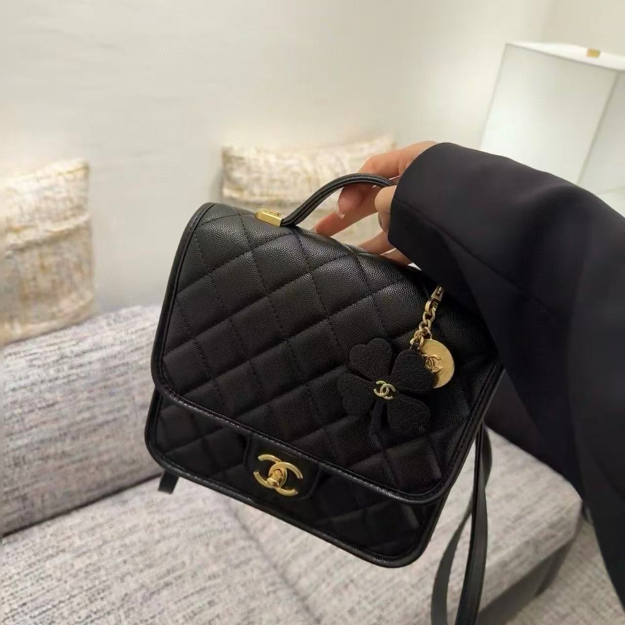 CHANE1 ゴールドコイン 四つ葉のクローバー バックパック【50％割引+送料無料】