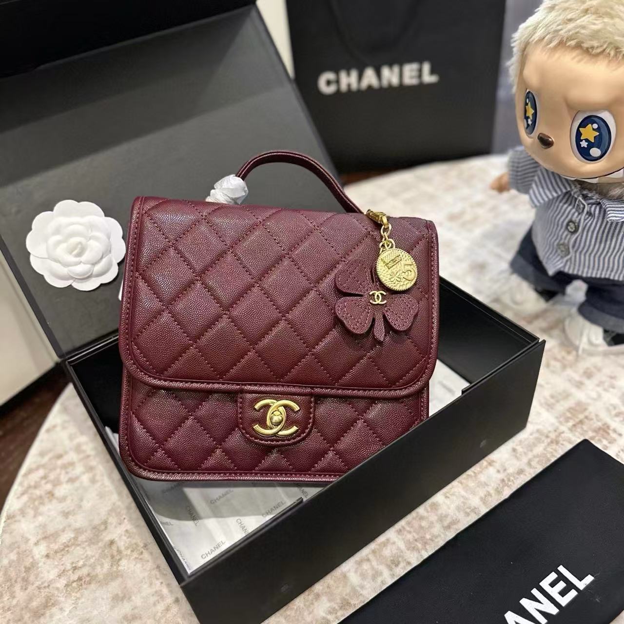 CHANE1 ゴールドコイン 四つ葉のクローバー バックパック【50％割引+送料無料】