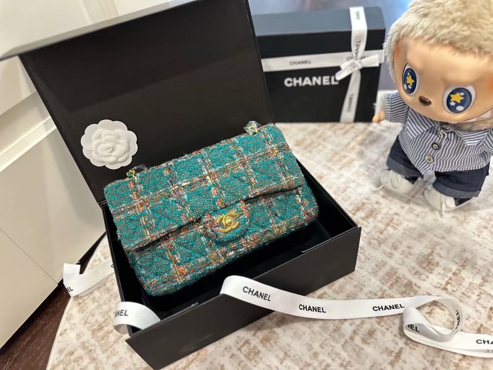 CHANE1CF ウールチェーンショルダークロスボディバッグ【50％割引+送料無料】