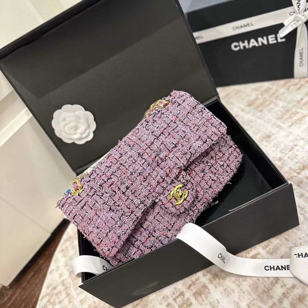 CHANE1CF ウールチェーンショルダークロスボディバッグ【50％割引+送料無料】