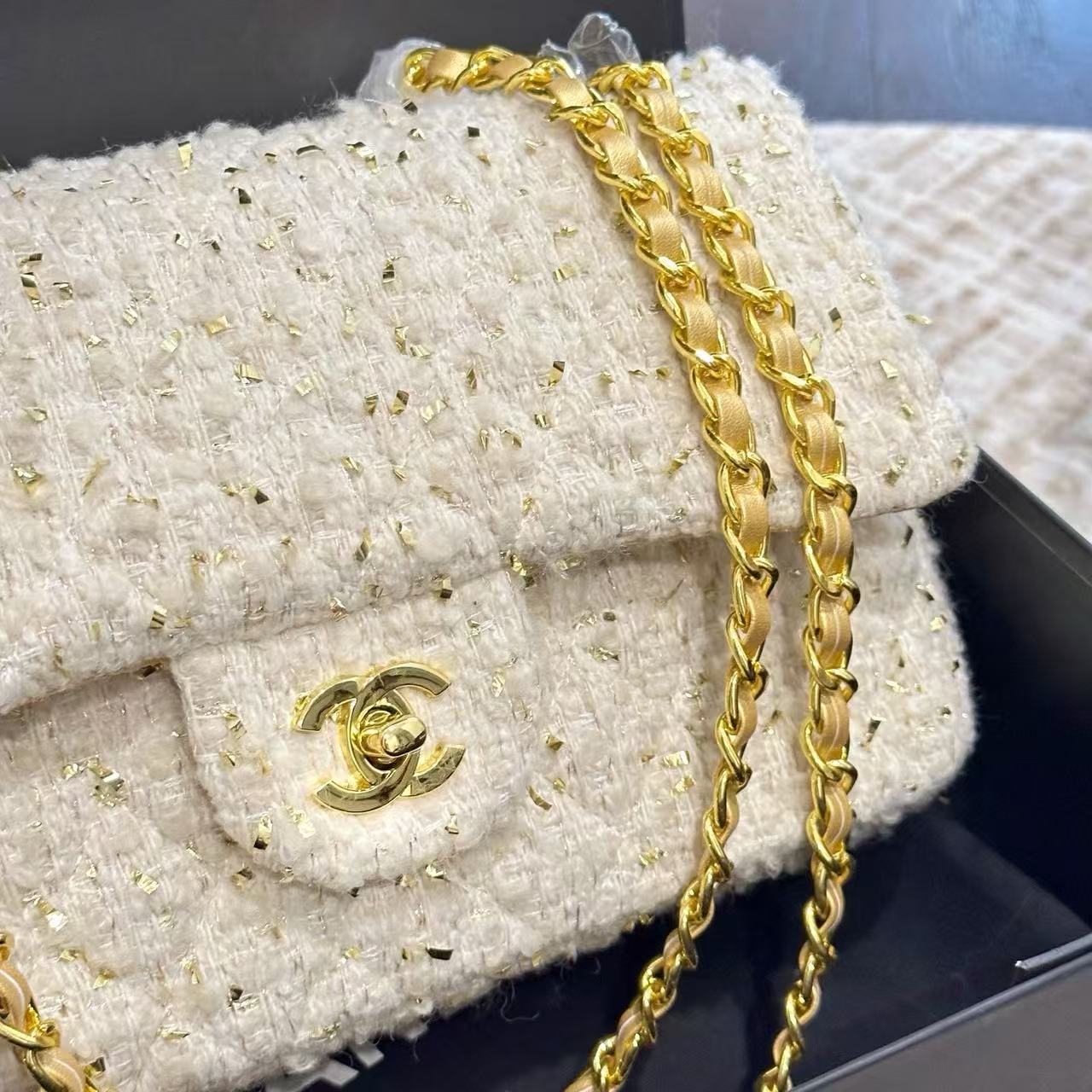 CHANE1 チェーンウールショルダーバッグ【50％割引+送料無料】