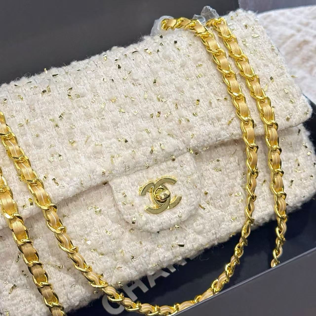 CHANE1 チェーンウールショルダーバッグ【50％割引+送料無料】