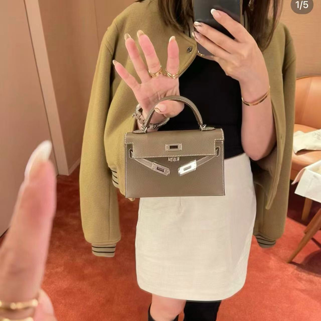 HERME5 kelly miniハンドバッグ【50％割引+送料無料】