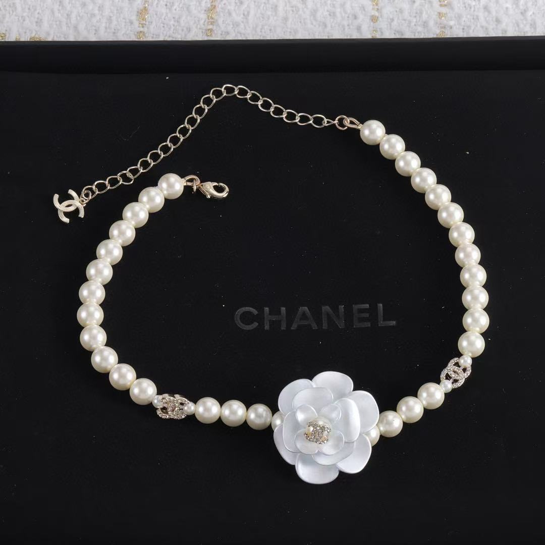 CHANE1 カメリアパールネックレス【50％割引+送料無料】