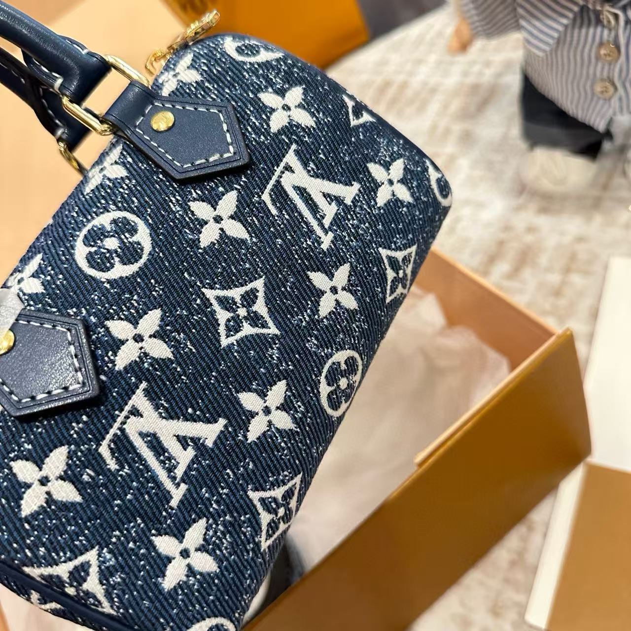 LV speedyデニムハンドバッグ【50％割引+送料無料】
