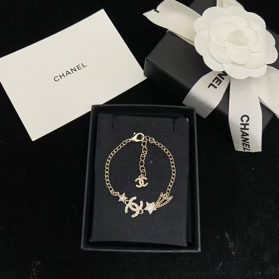 CHANE1 ダブルC 五芒星ブレスレット【50％割引+送料無料】