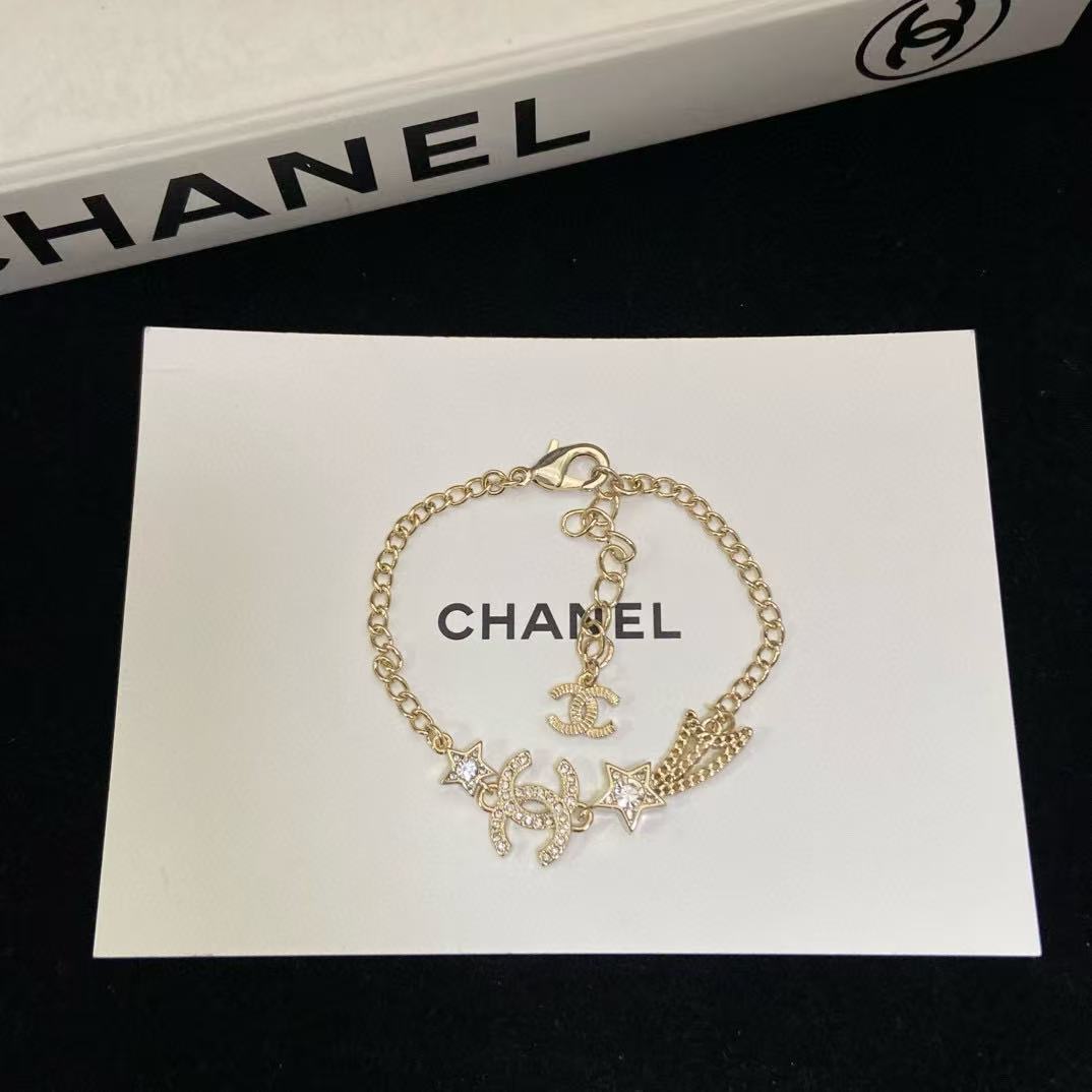 CHANE1 ダブルC 五芒星ブレスレット【50％割引+送料無料】