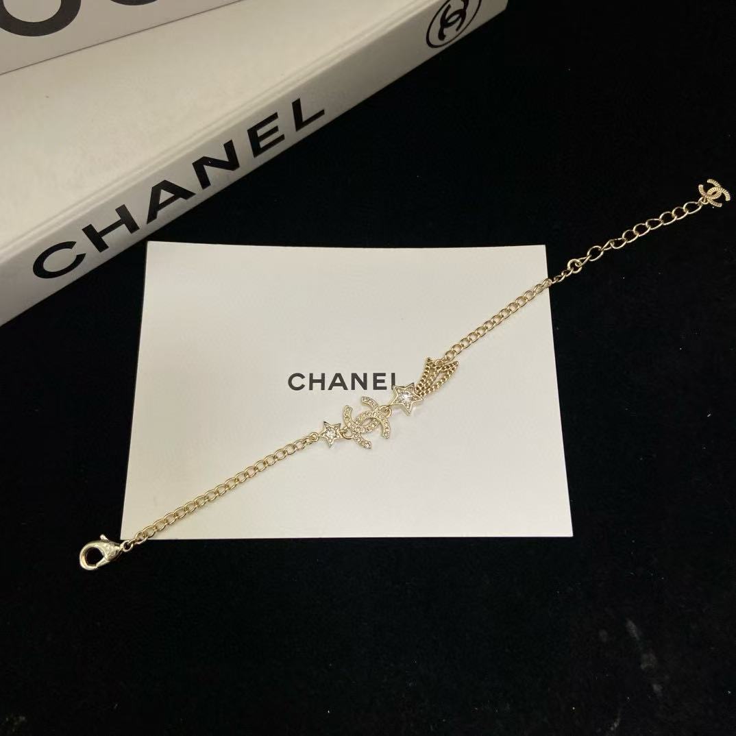 CHANE1 ダブルC 五芒星ブレスレット【50％割引+送料無料】