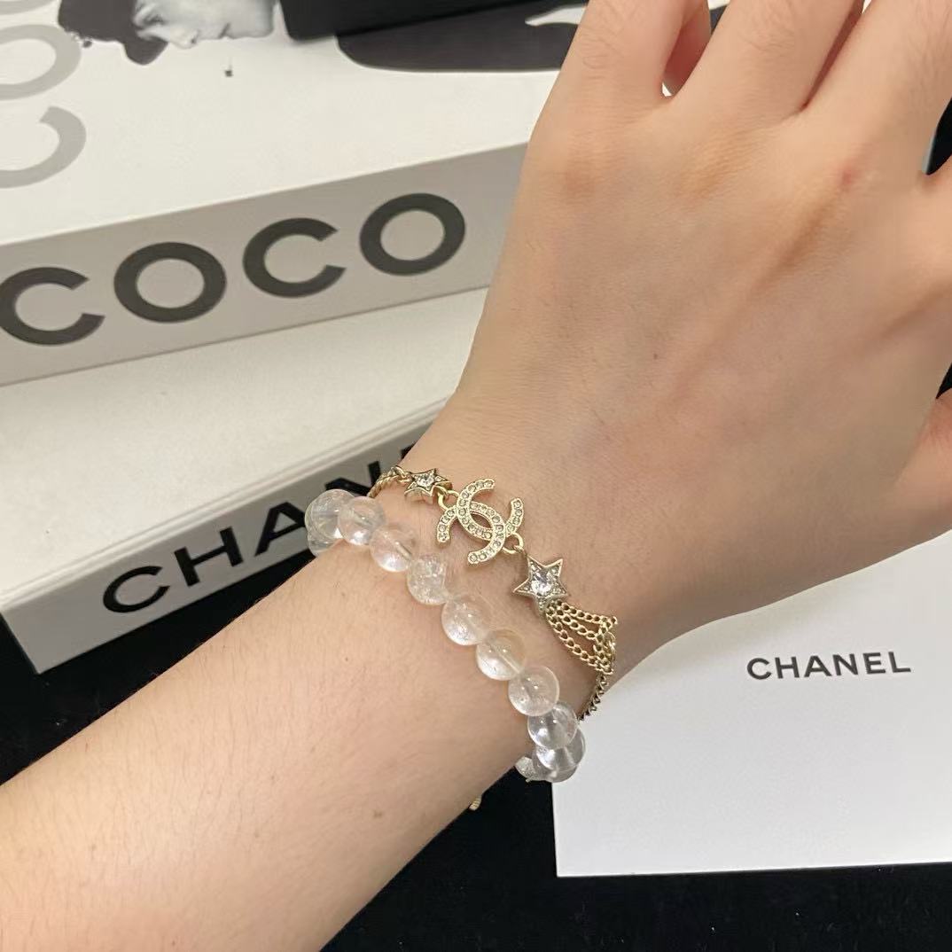 CHANE1 ダブルC 五芒星ブレスレット【50％割引+送料無料】