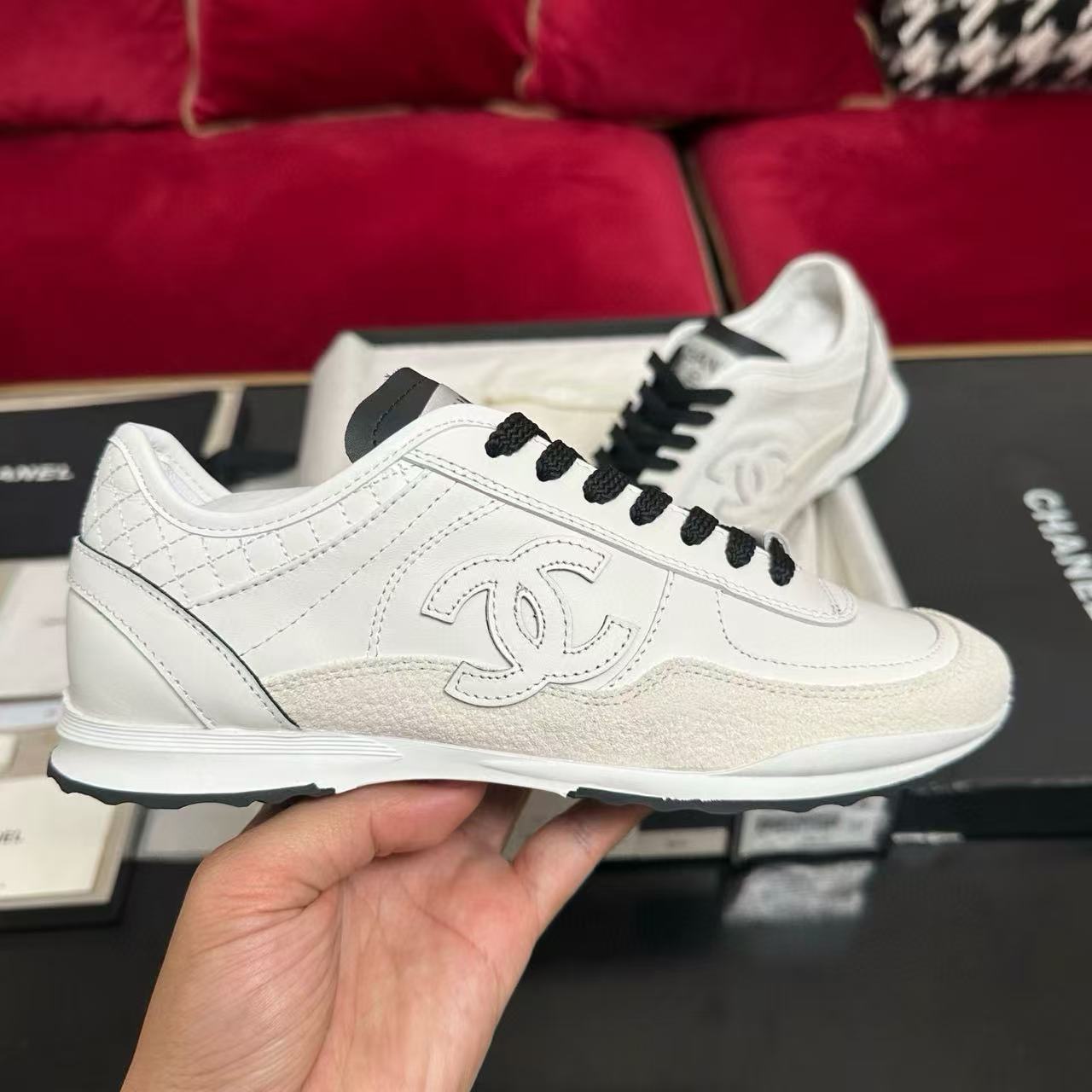 CHANE1 高品質ダブルCカジュアルシューズ【50％割引+送料無料】