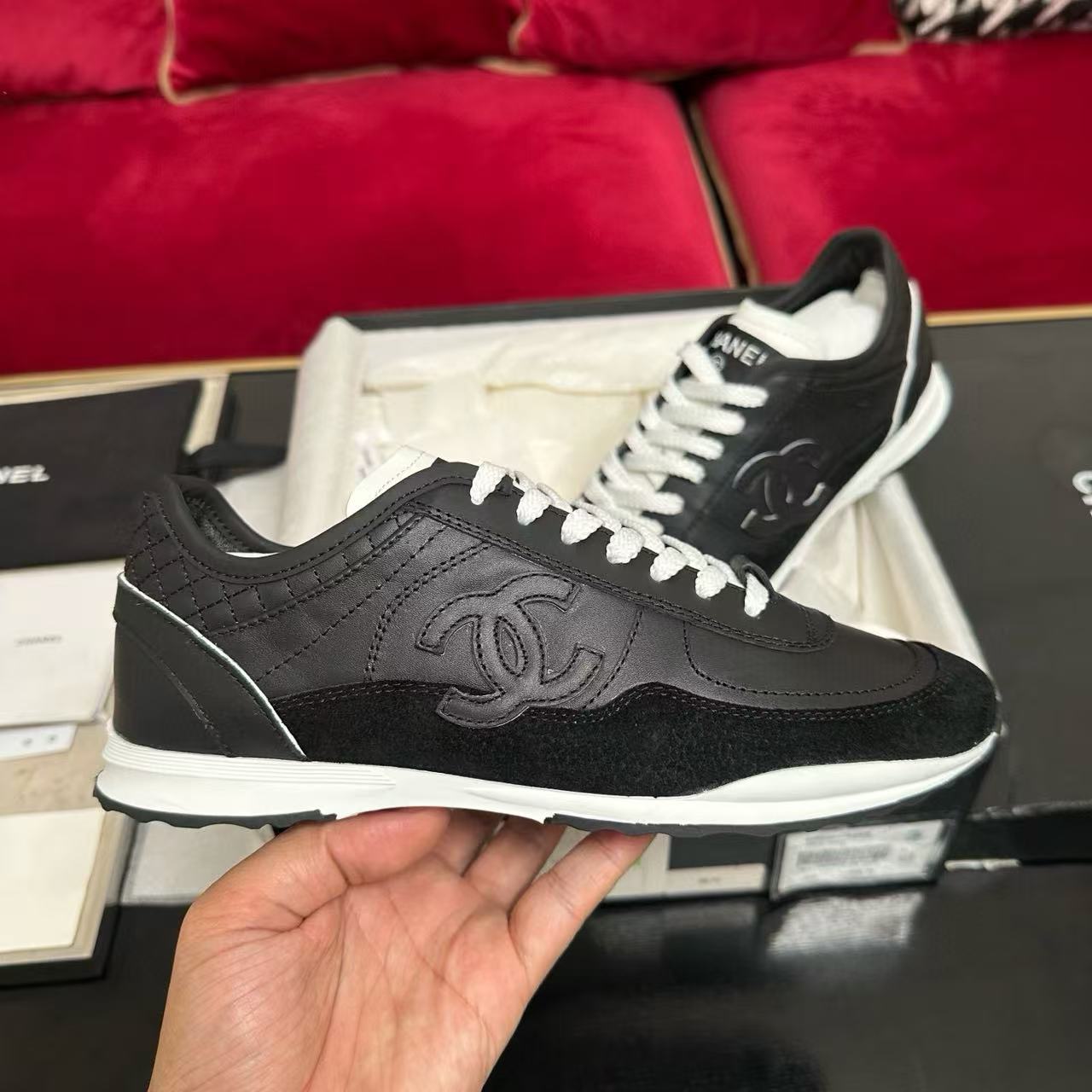 CHANE1 高品質ダブルCカジュアルシューズ【50％割引+送料無料】