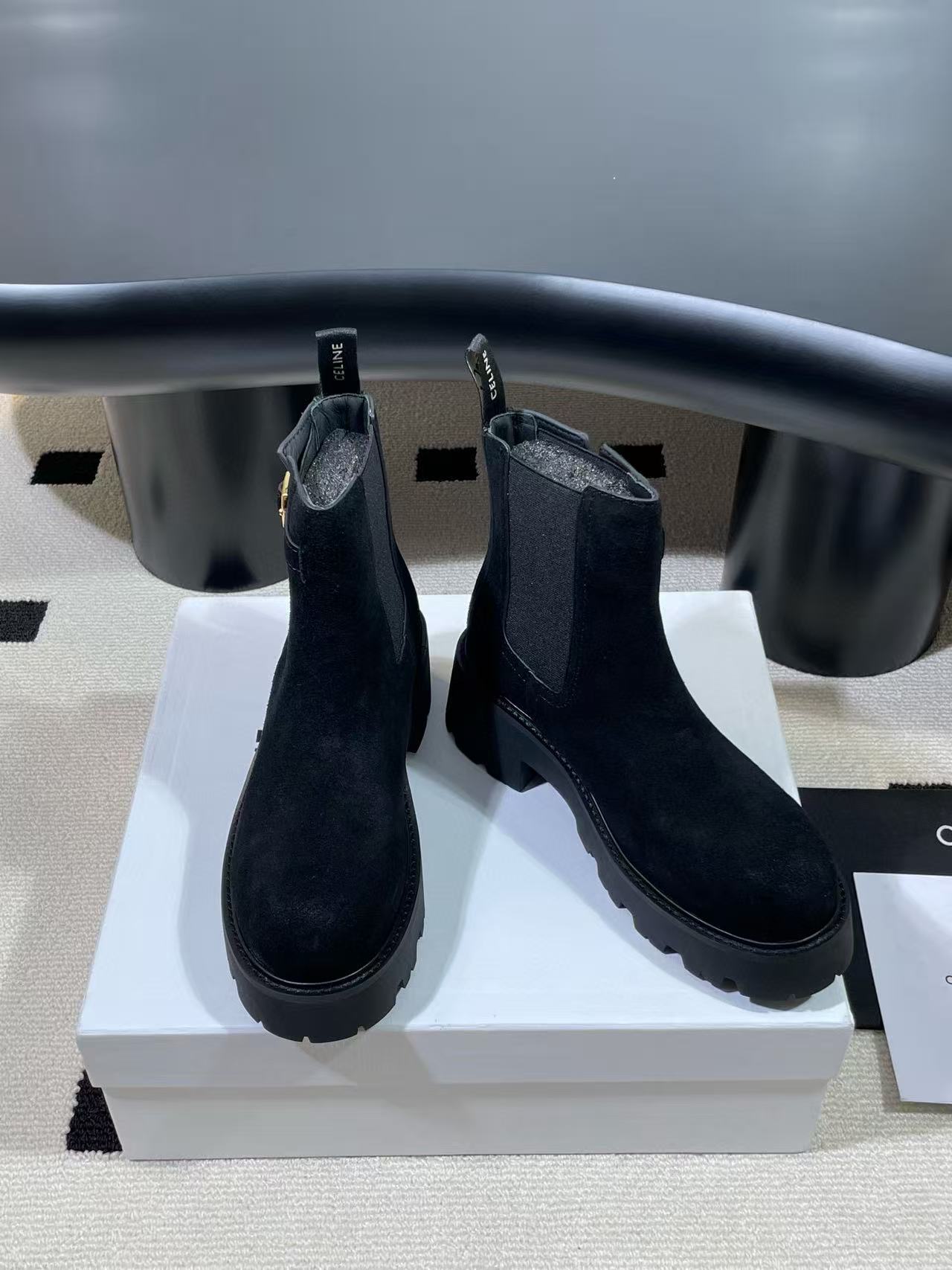 CEL1NE 高品質ディアスキンの秋冬用マーティンブーツ【50％割引+送料無料】