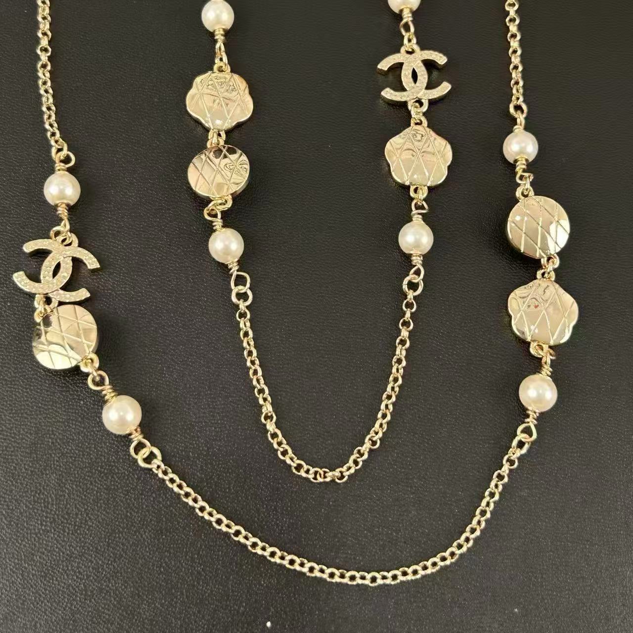 CHANE1 カメリア ダブルレイヤー セーターチェーン【50％割引+送料無料】