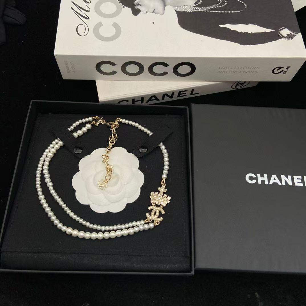 CHANE1 クラウンパールネックレス【50％割引+送料無料】