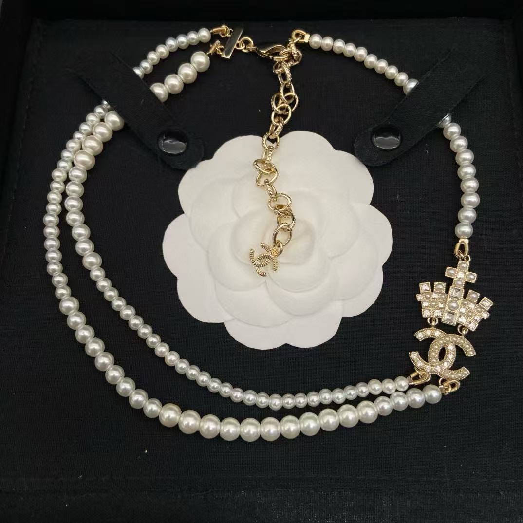 CHANE1 クラウンパールネックレス【50％割引+送料無料】