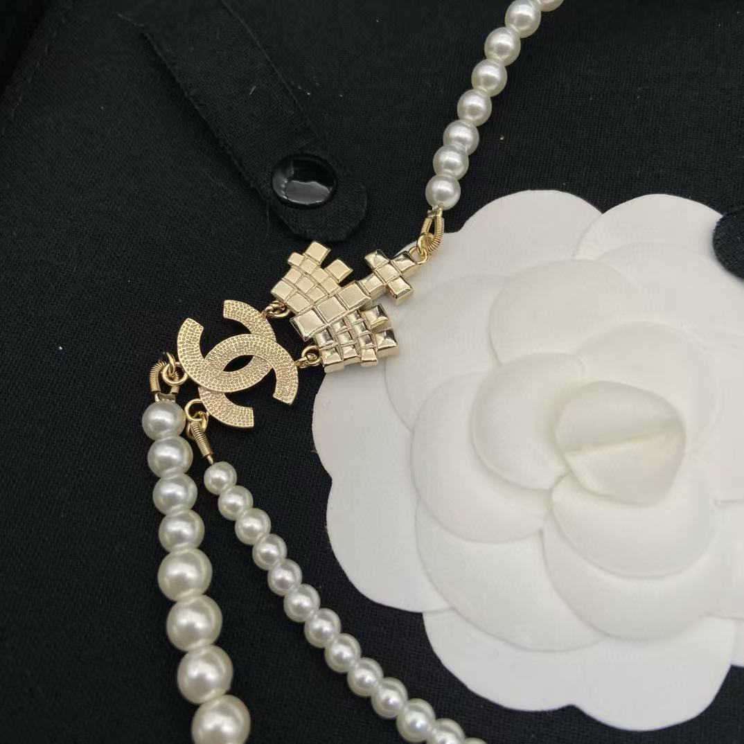 CHANE1 クラウンパールネックレス【50％割引+送料無料】