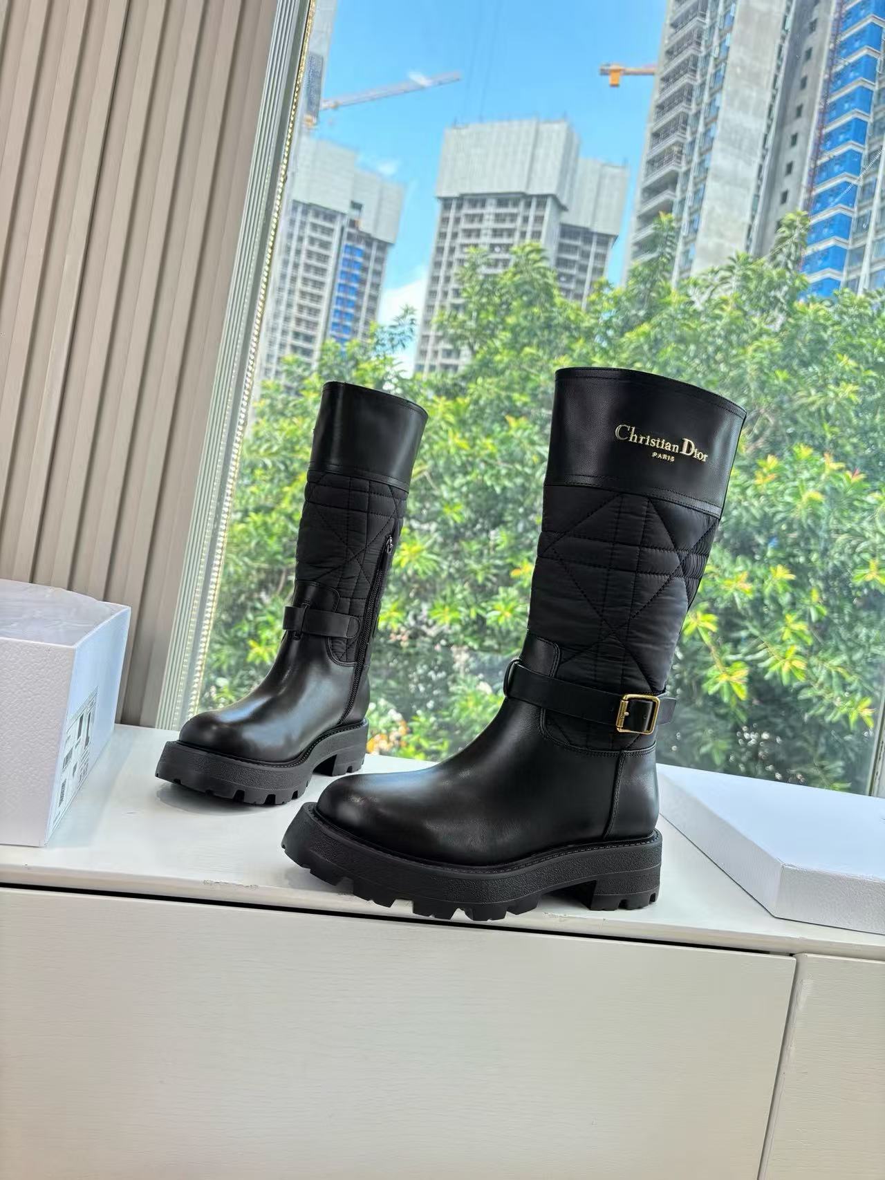 DI0Rの高品質秋冬レザーロングブーツ【50％割引+送料無料】