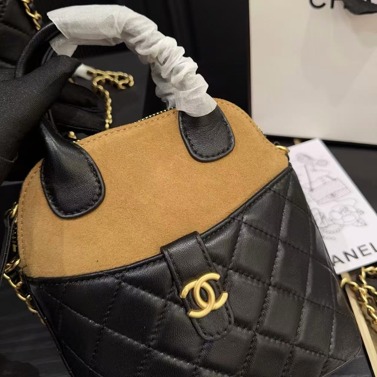 CHANE1 ディアスキンチェーンシェルバッグ【50％割引+送料無料】