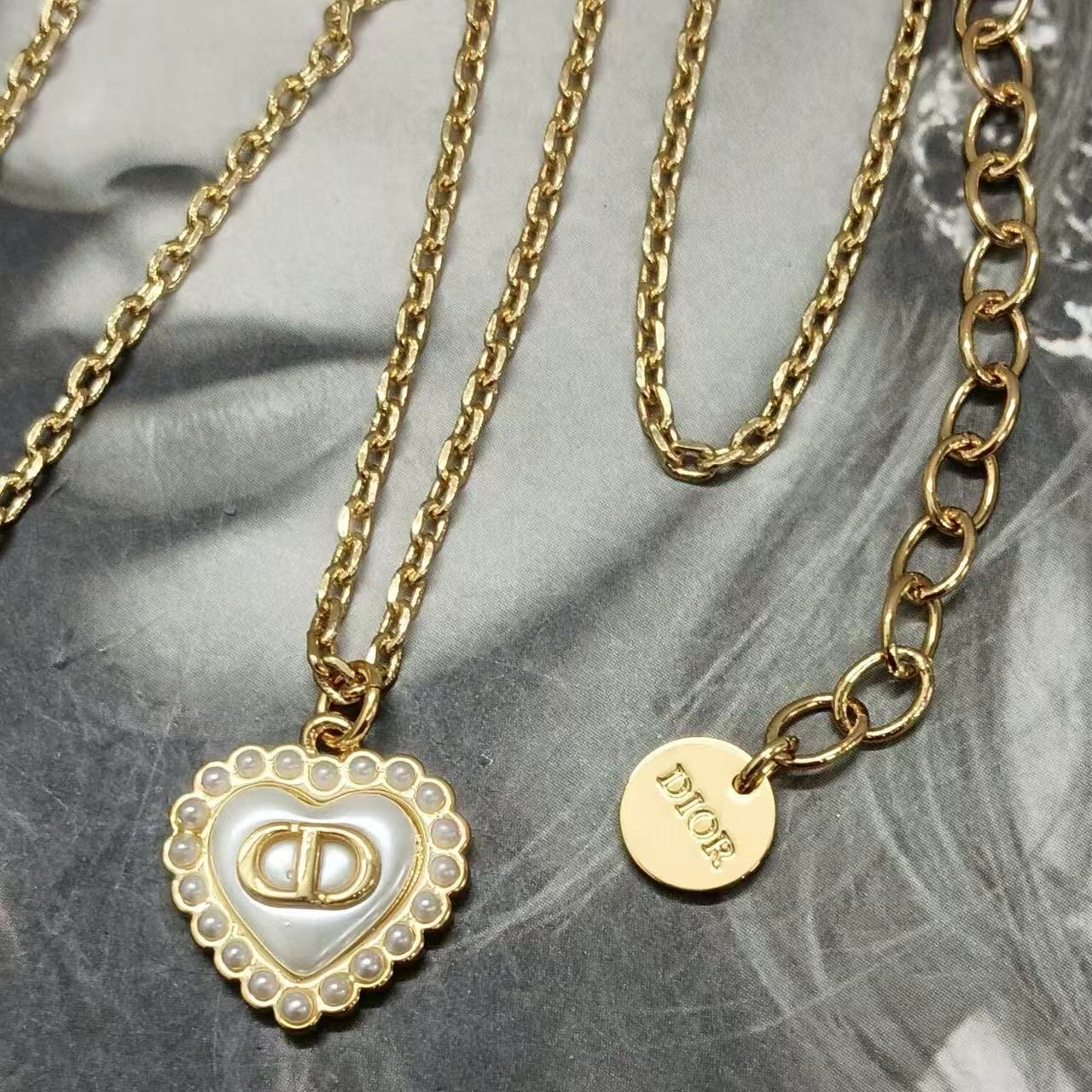 DI0R CD ハートパールネックレス【50％割引+送料無料】