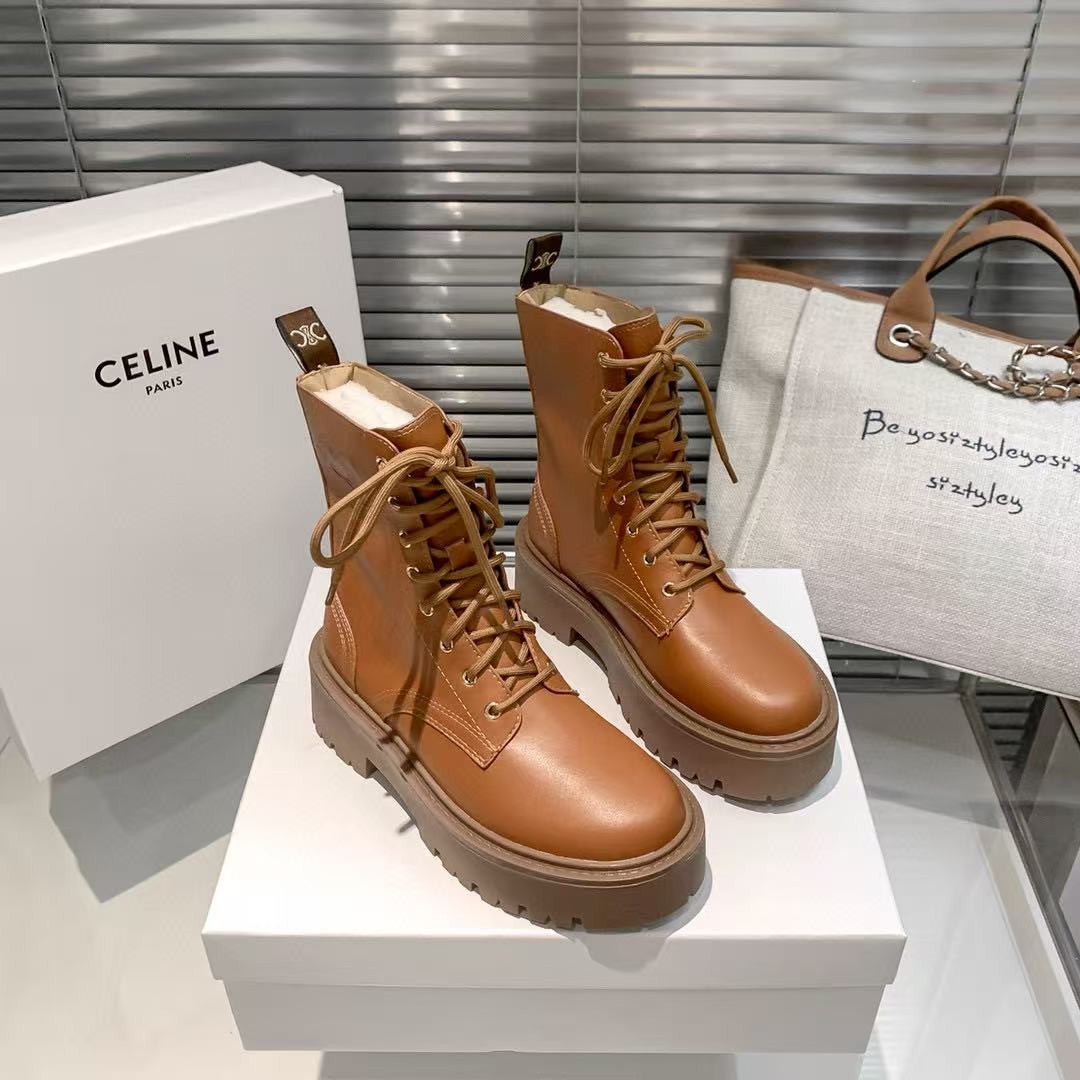 CEL1NE 凱旋門 レースアップブーツ【50％割引+送料無料】