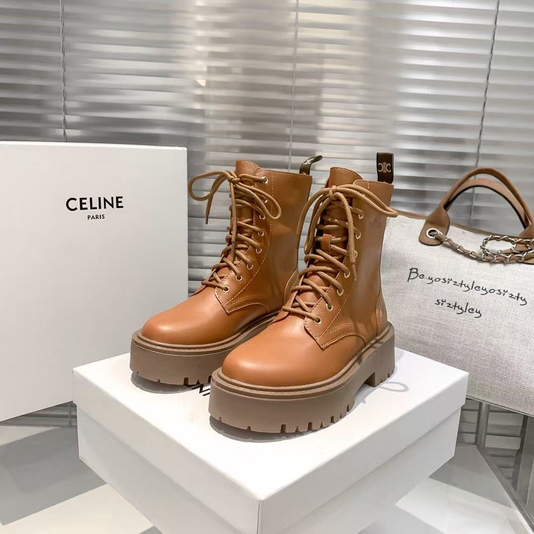 CEL1NE 凱旋門 レースアップブーツ【50％割引+送料無料】