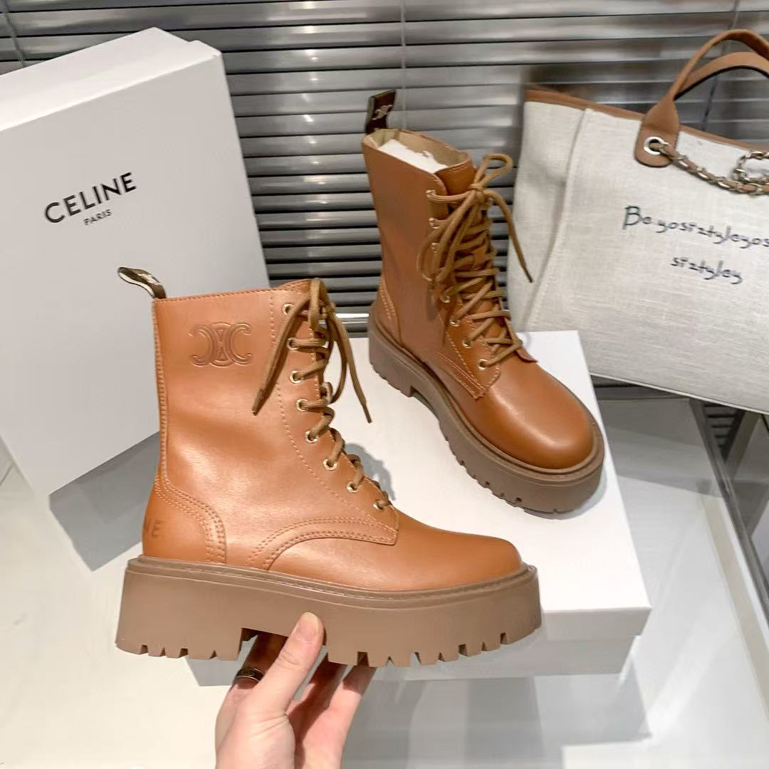 CEL1NE 凱旋門 レースアップブーツ【50％割引+送料無料】