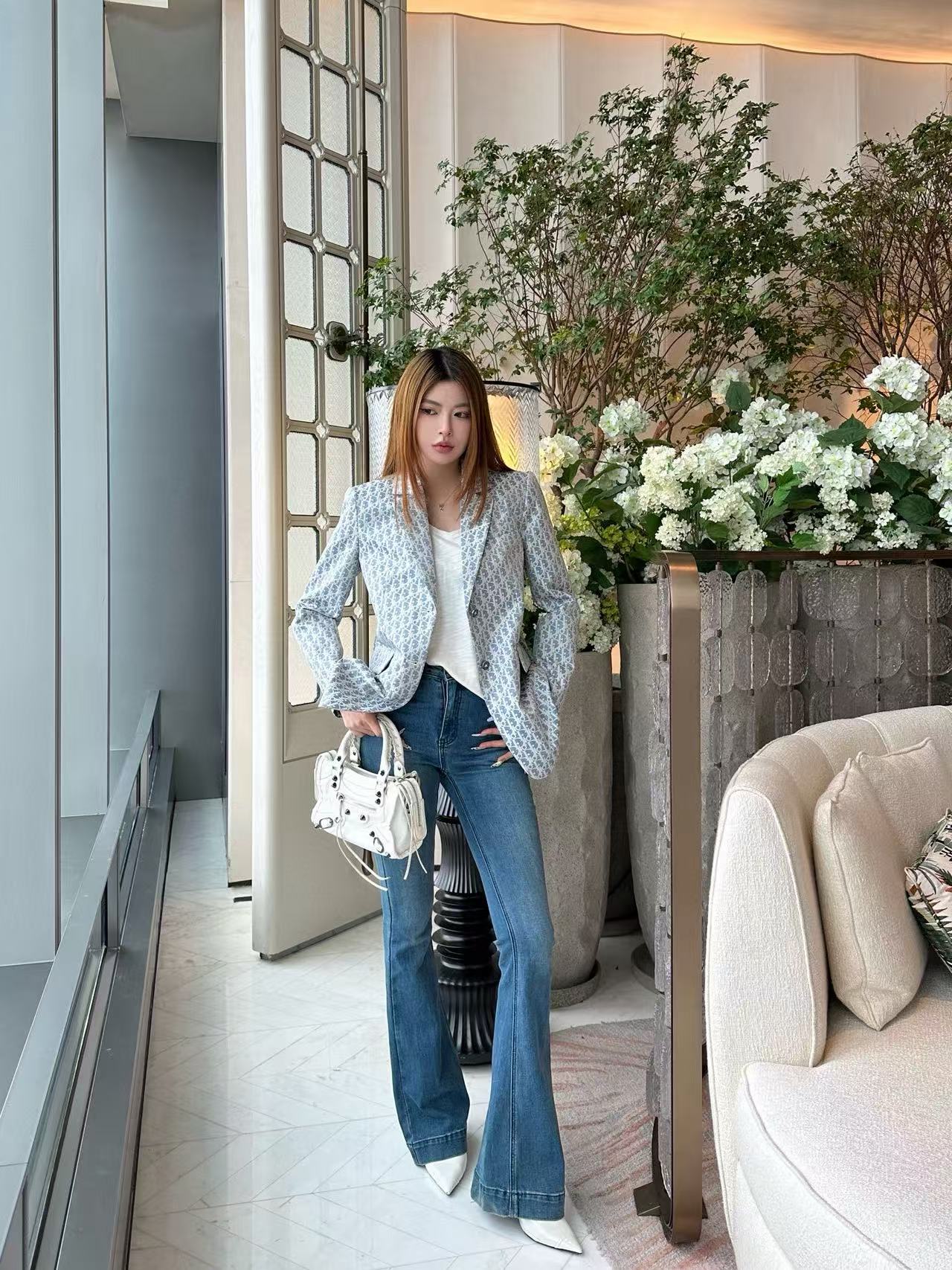 DIORの高品質ジャカードスーツジャケット【50％割引+送料無料】