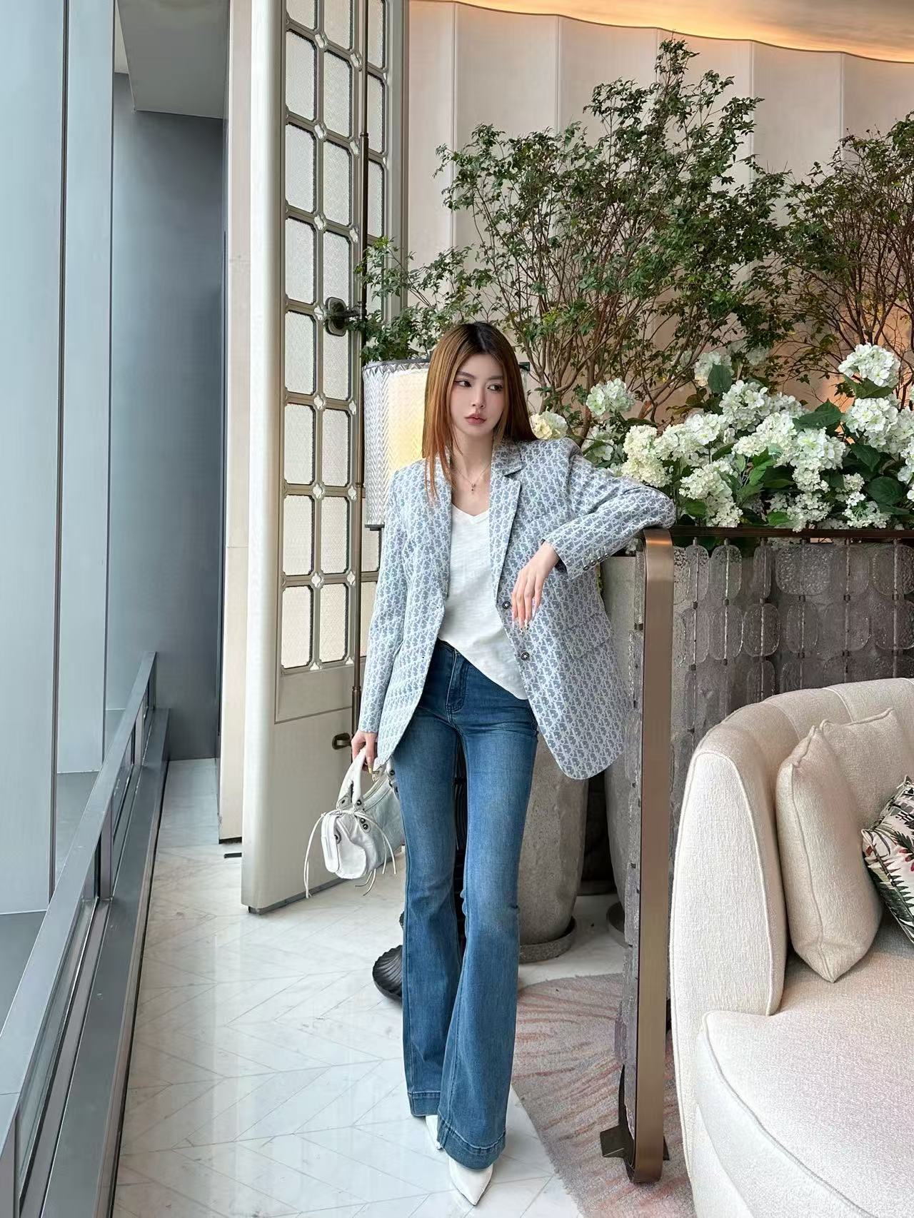 DIORの高品質ジャカードスーツジャケット【50％割引+送料無料】