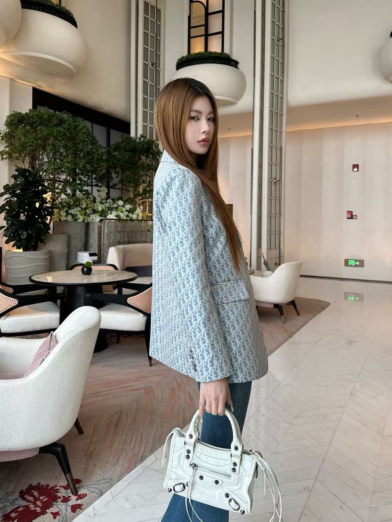 DIORの高品質ジャカードスーツジャケット【50％割引+送料無料】