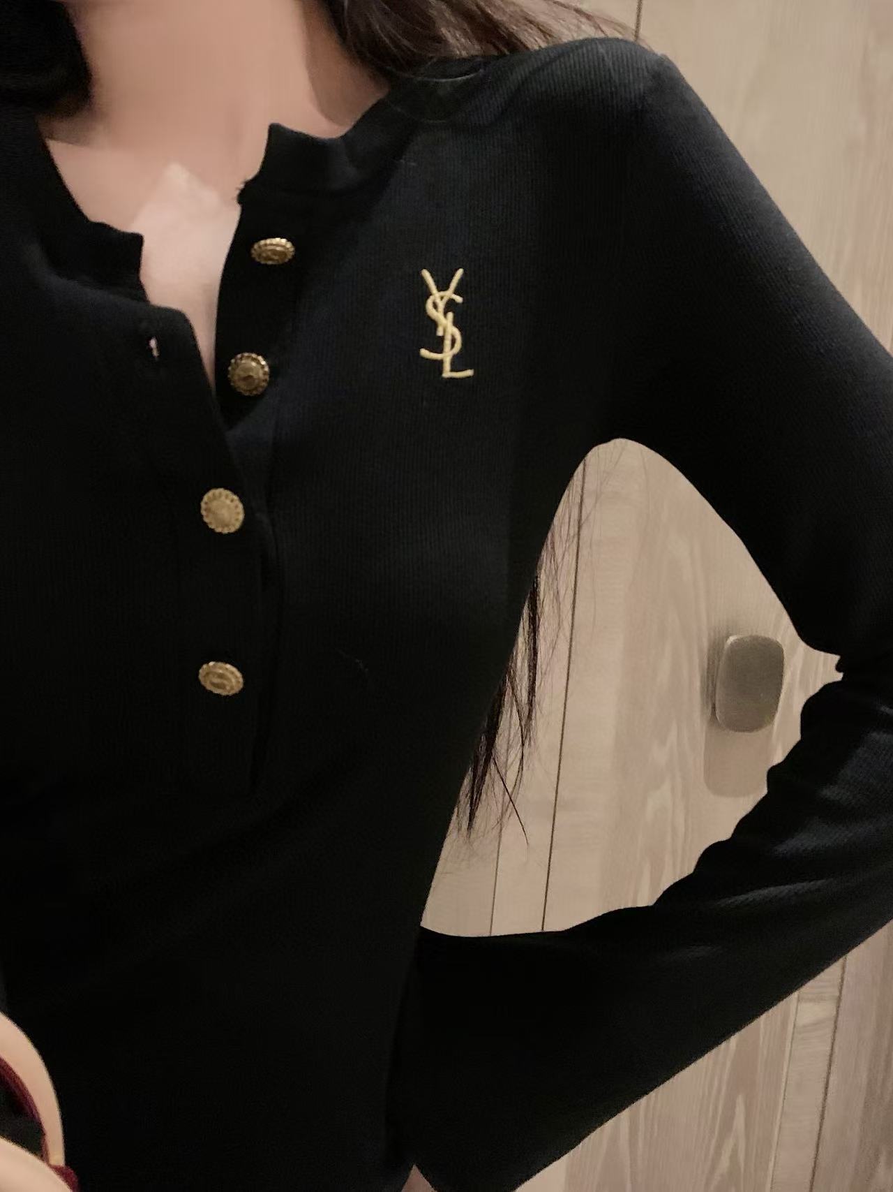 YSL刺繍ロゴトップ【50％割引+送料無料】