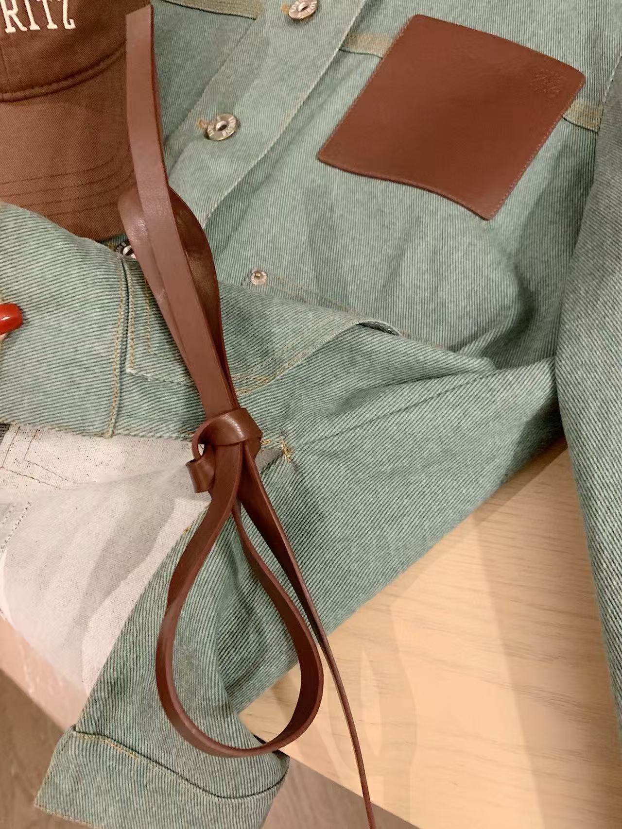 L0WEW レザーポケットシャツ【50％割引+送料無料】