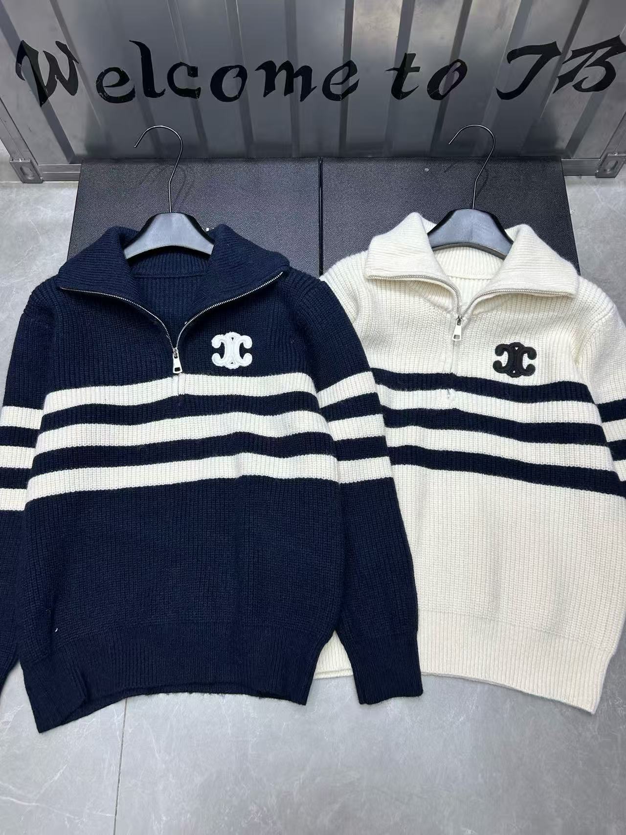 CEL1NE 凱旋門ハーフジップセーター【50％割引+送料無料】