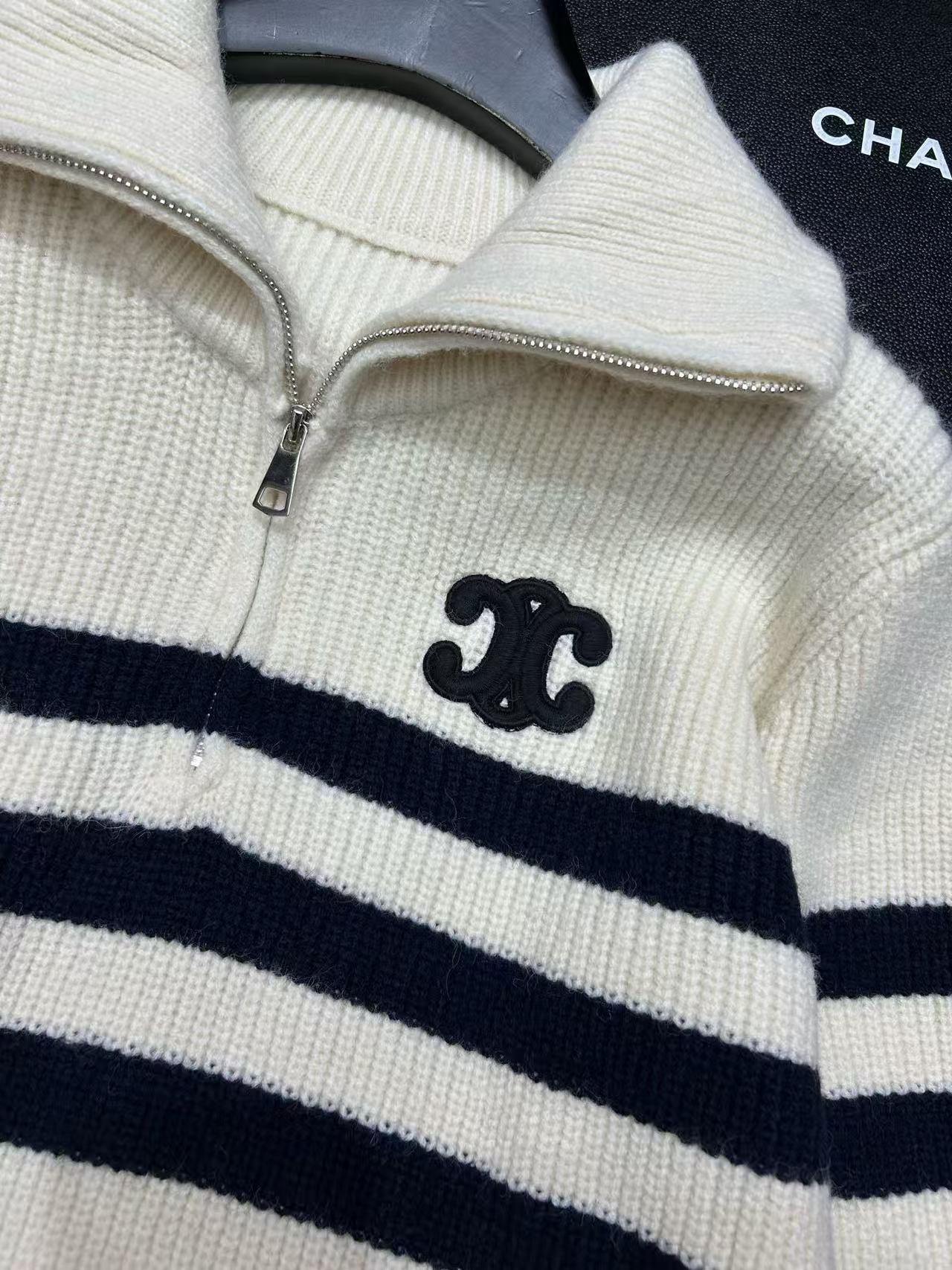 CEL1NE 凱旋門ハーフジップセーター【50％割引+送料無料】