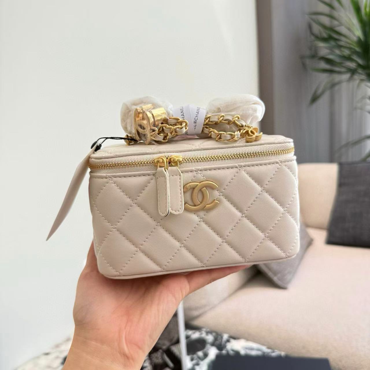 CHANE1 ダブルC 調節可能バックルチェーンバッグ【50％割引+送料無料】