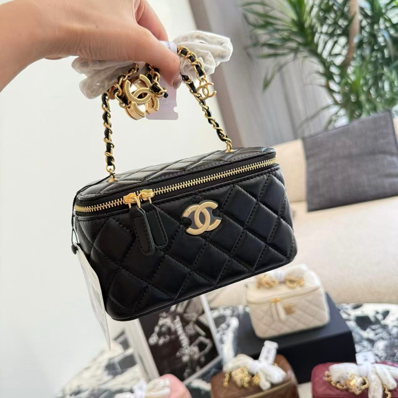 CHANE1 ダブルC 調節可能バックルチェーンバッグ【50％割引+送料無料】