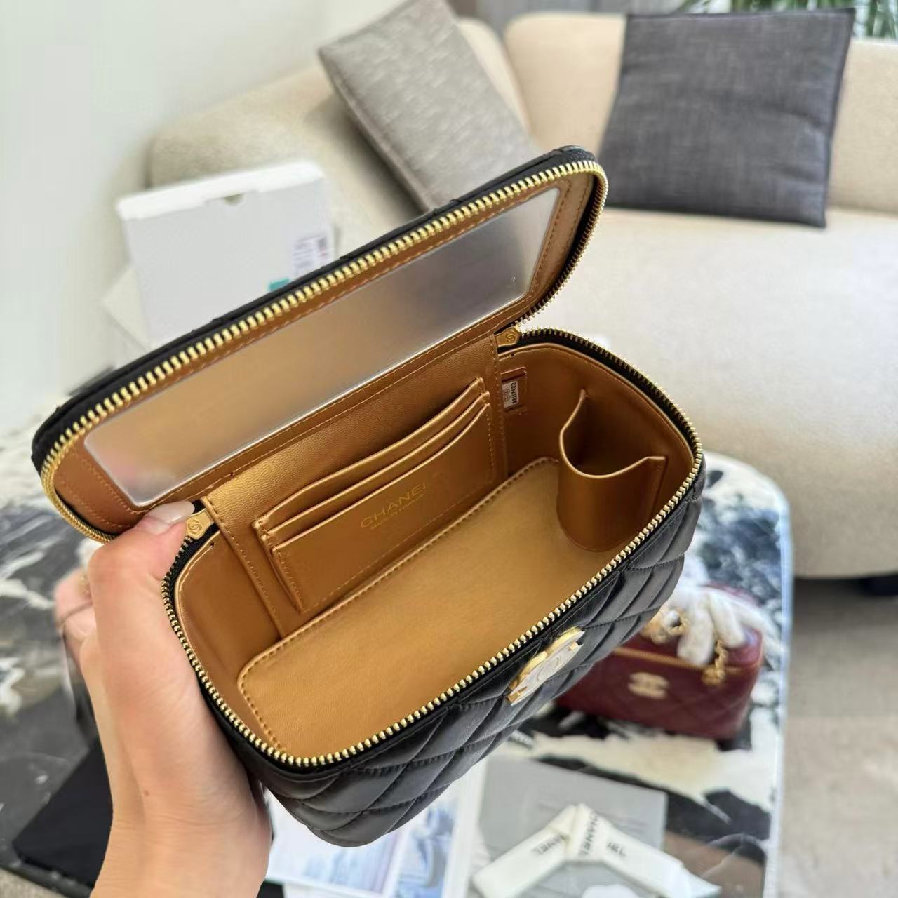 CHANE1 ダブルC 調節可能バックルチェーンバッグ【50％割引+送料無料】