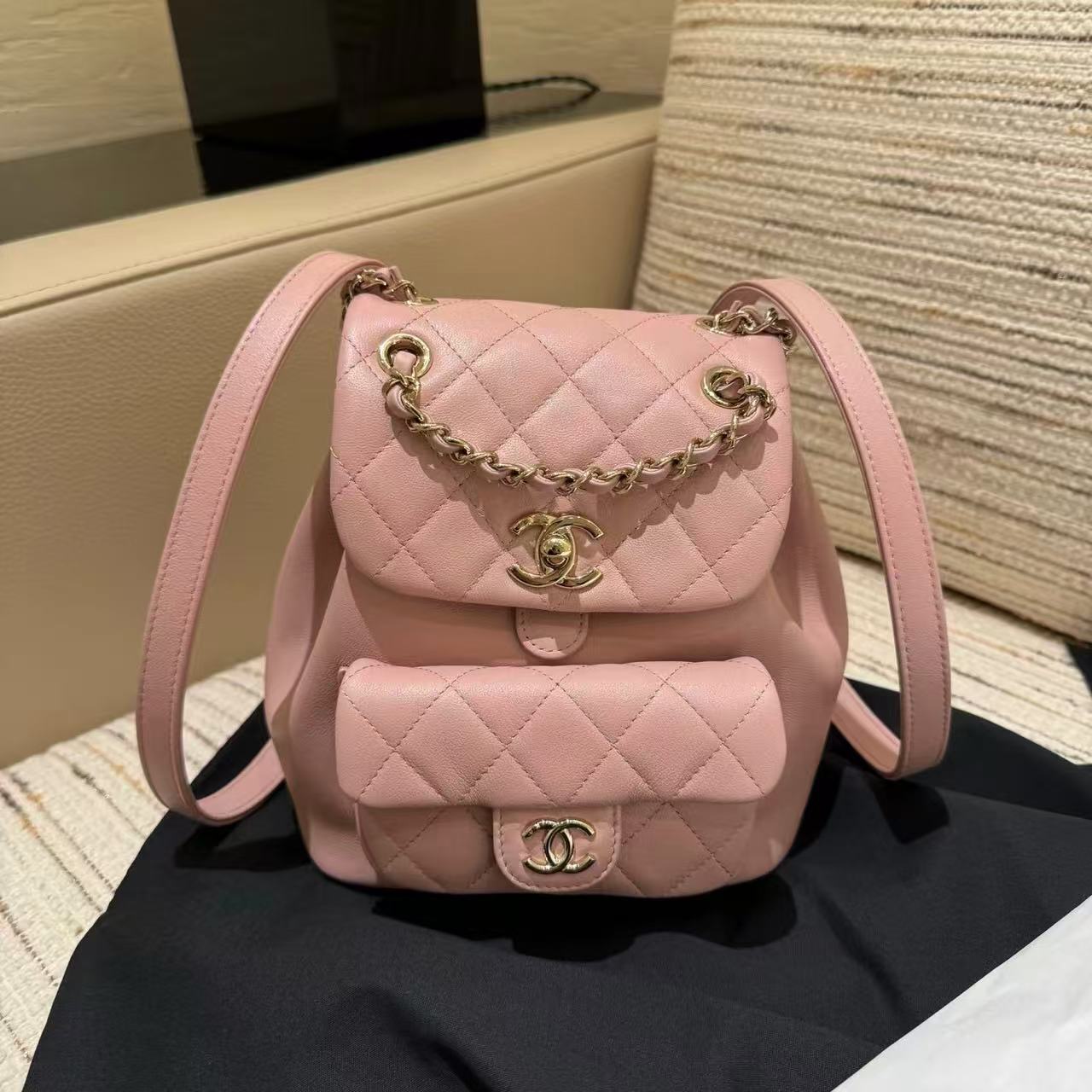 CHANE1 チェーンシープスキンバックパック【50％割引+送料無料】