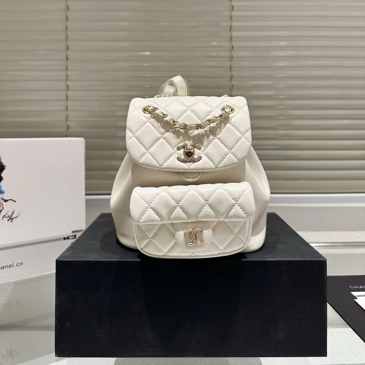 CHANE1 チェーンシープスキンバックパック【50％割引+送料無料】