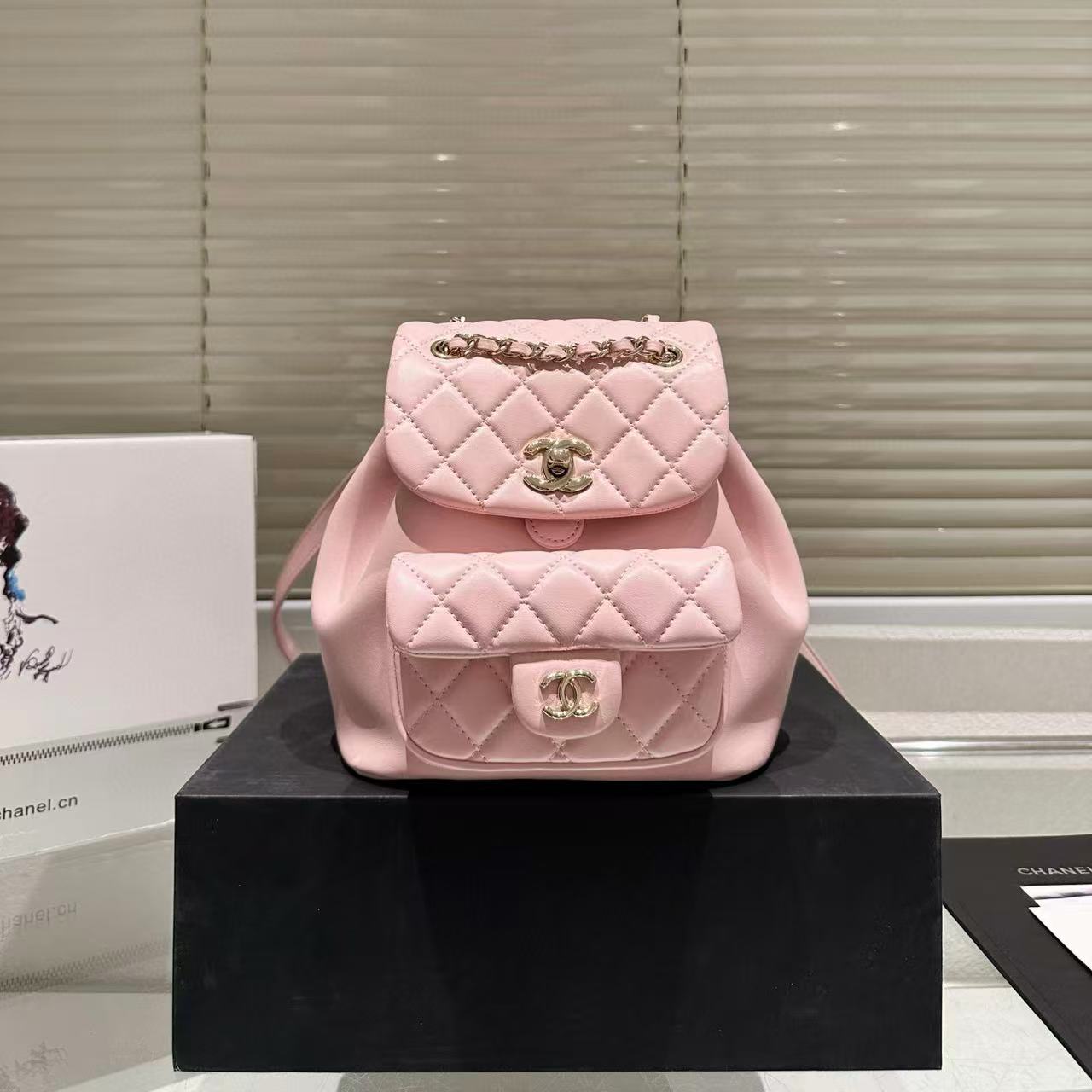 CHANE1 チェーンシープスキンバックパック【50％割引+送料無料】