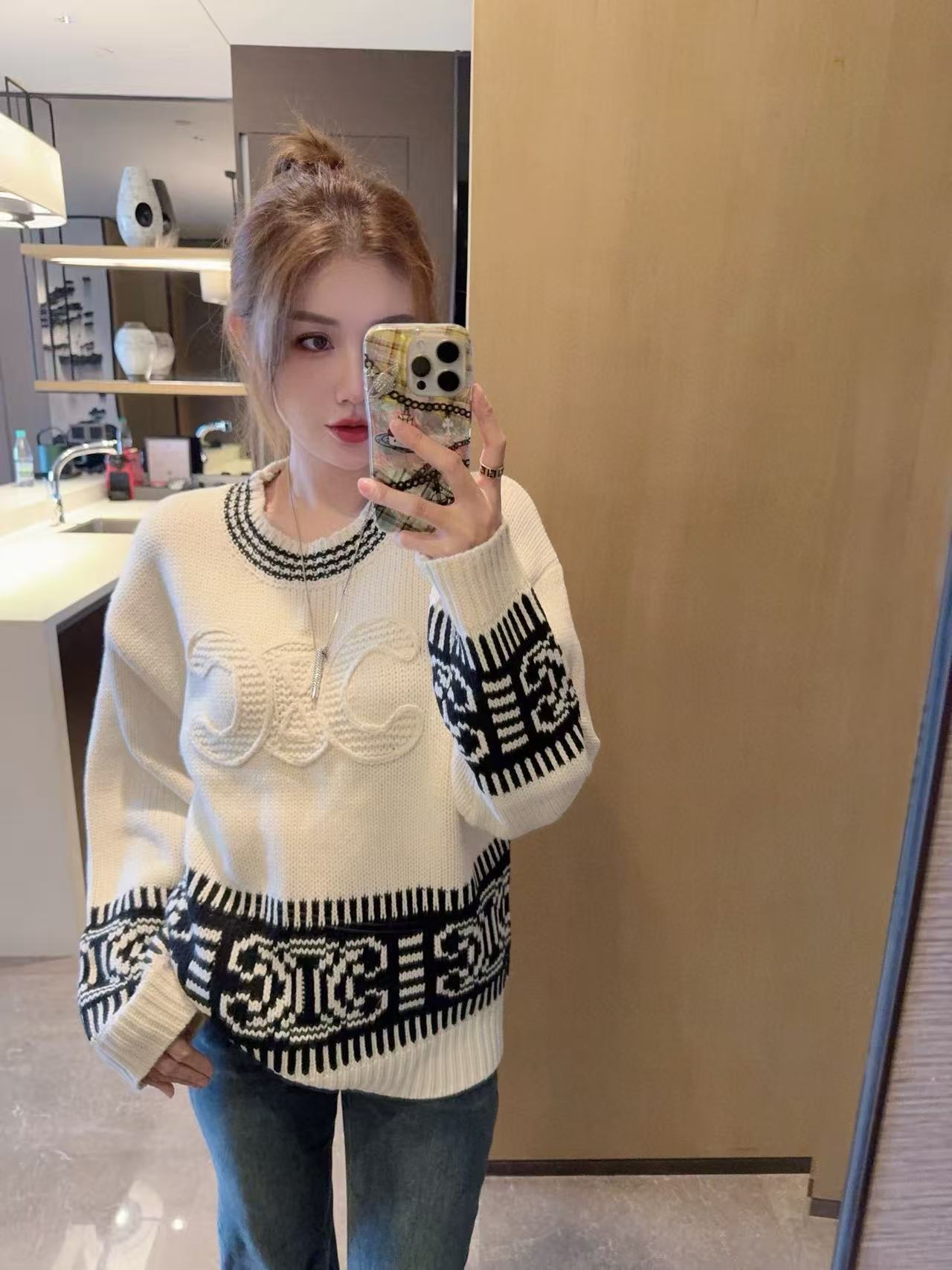 CEL1NE 凱旋門 ルーズセーター【50％割引+送料無料】