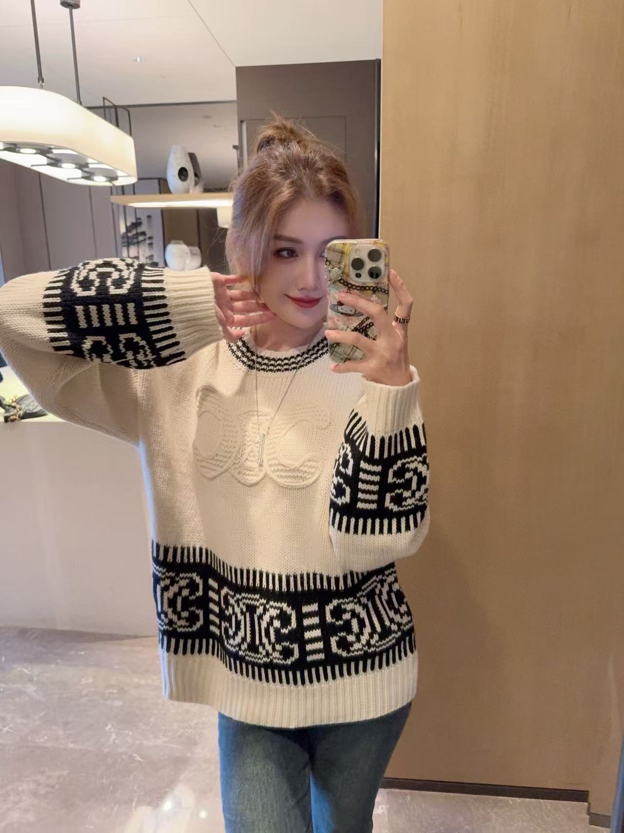 CEL1NE 凱旋門 ルーズセーター【50％割引+送料無料】