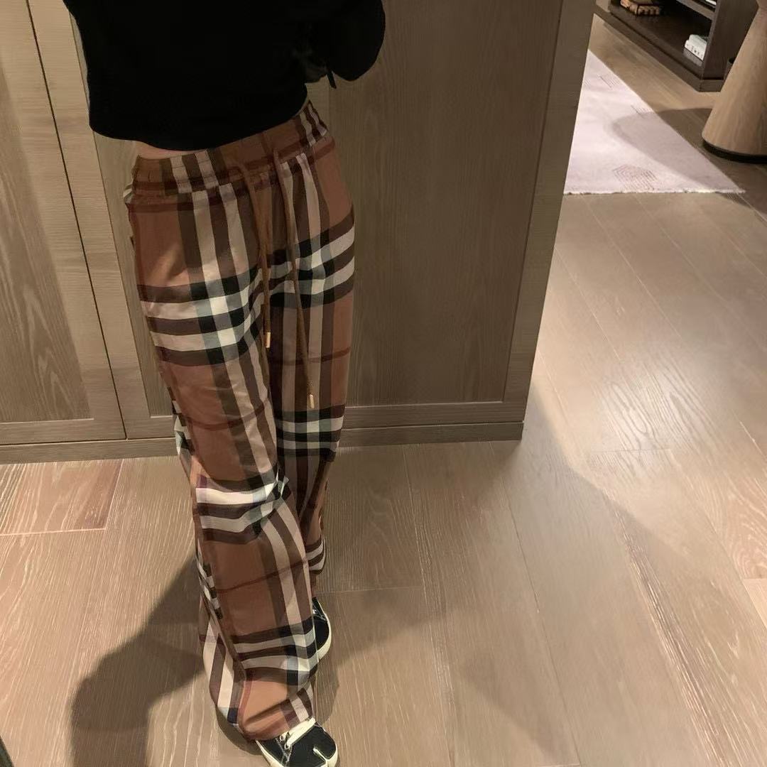 BUR8ERRY チェック柄カジュアルパンツ【50％割引+送料無料】