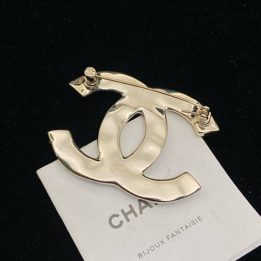 CHANE1 ダブルC ダイヤモンドブローチ【50％割引+送料無料】