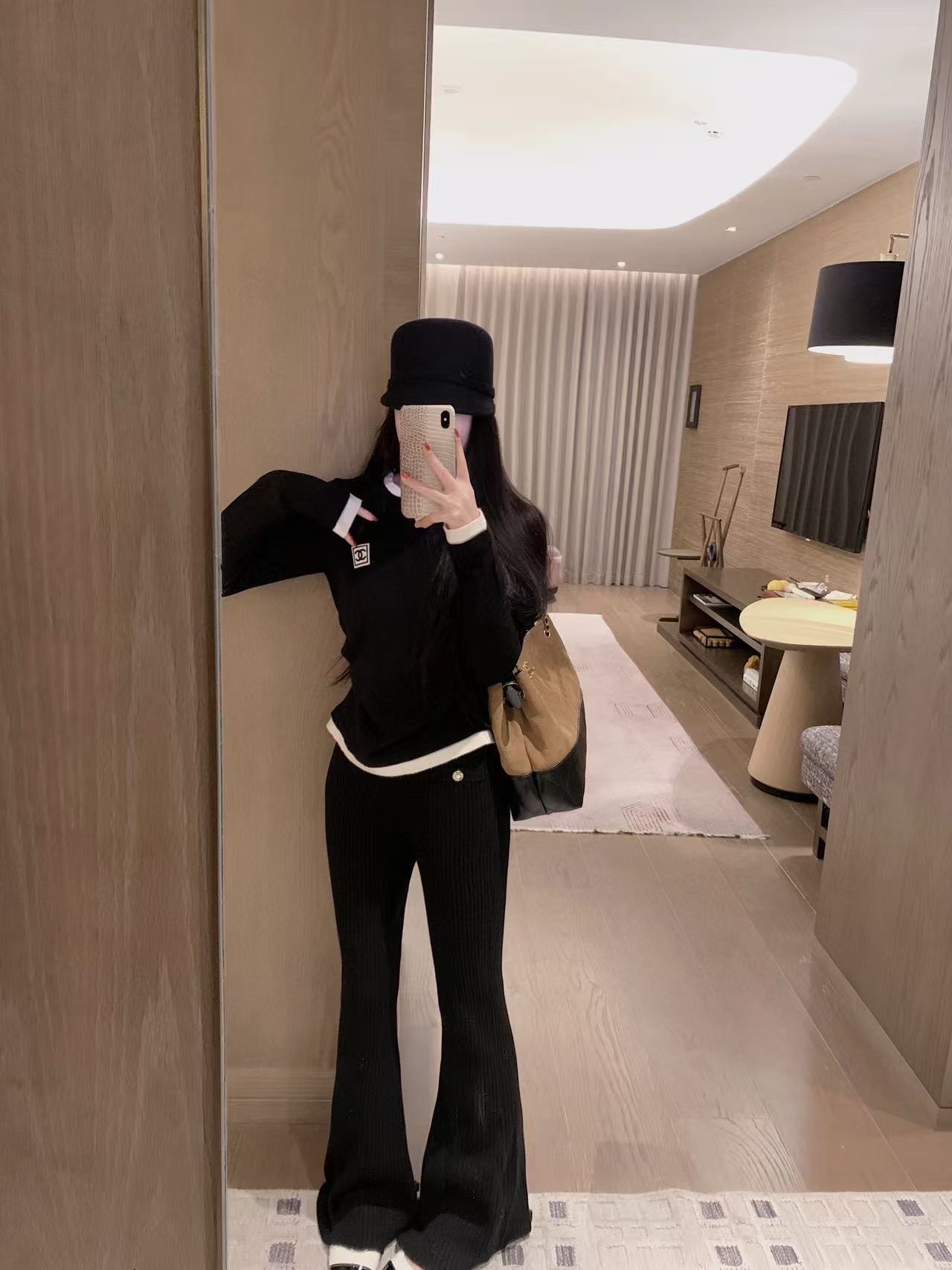 CHANE1 ダブルCウールトップ【50％割引+送料無料】