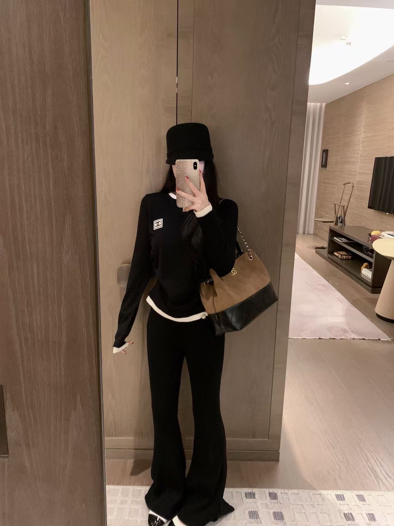 CHANE1 ダブルCウールトップ【50％割引+送料無料】