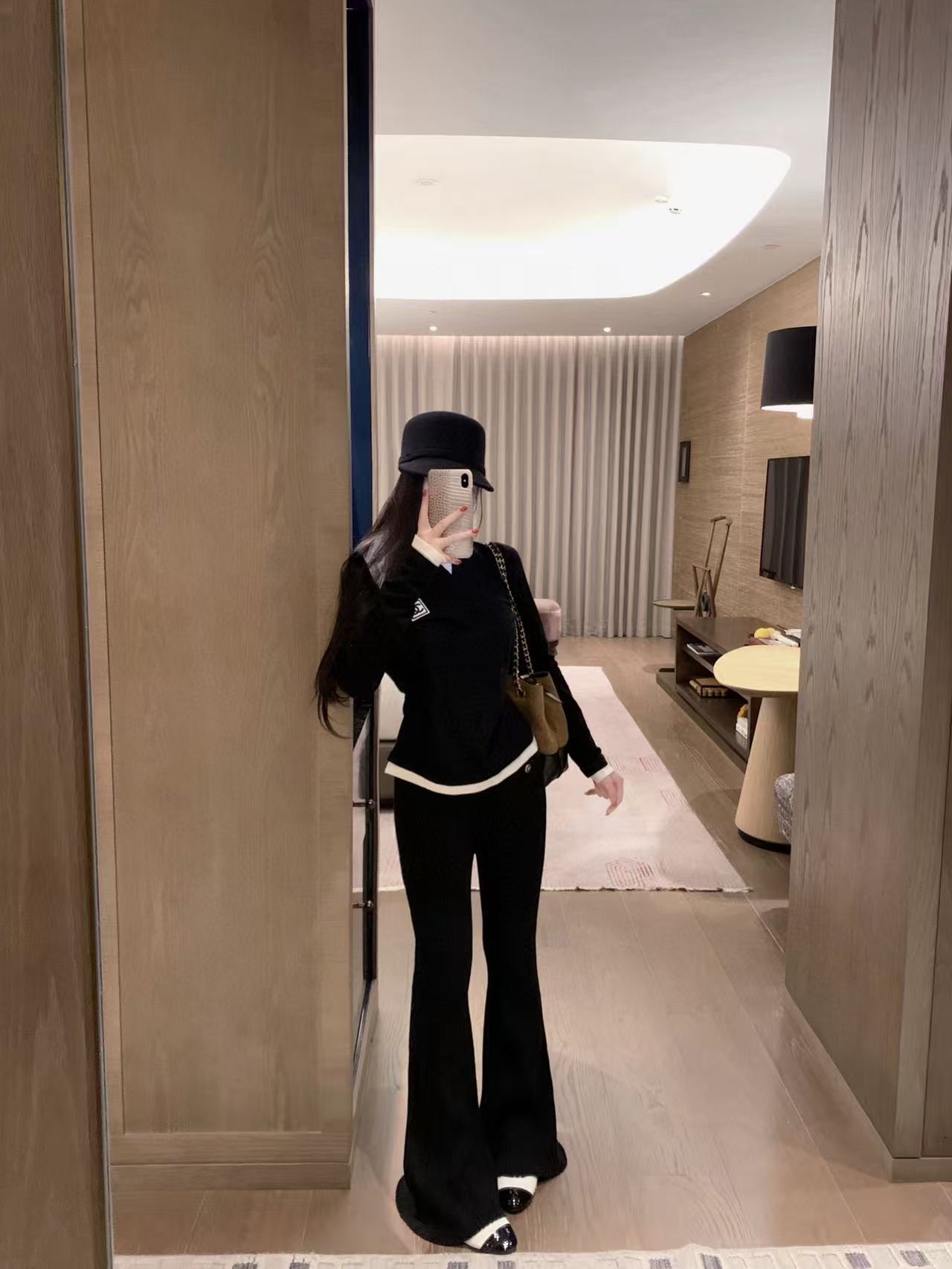 CHANE1 ダブルCウールトップ【50％割引+送料無料】