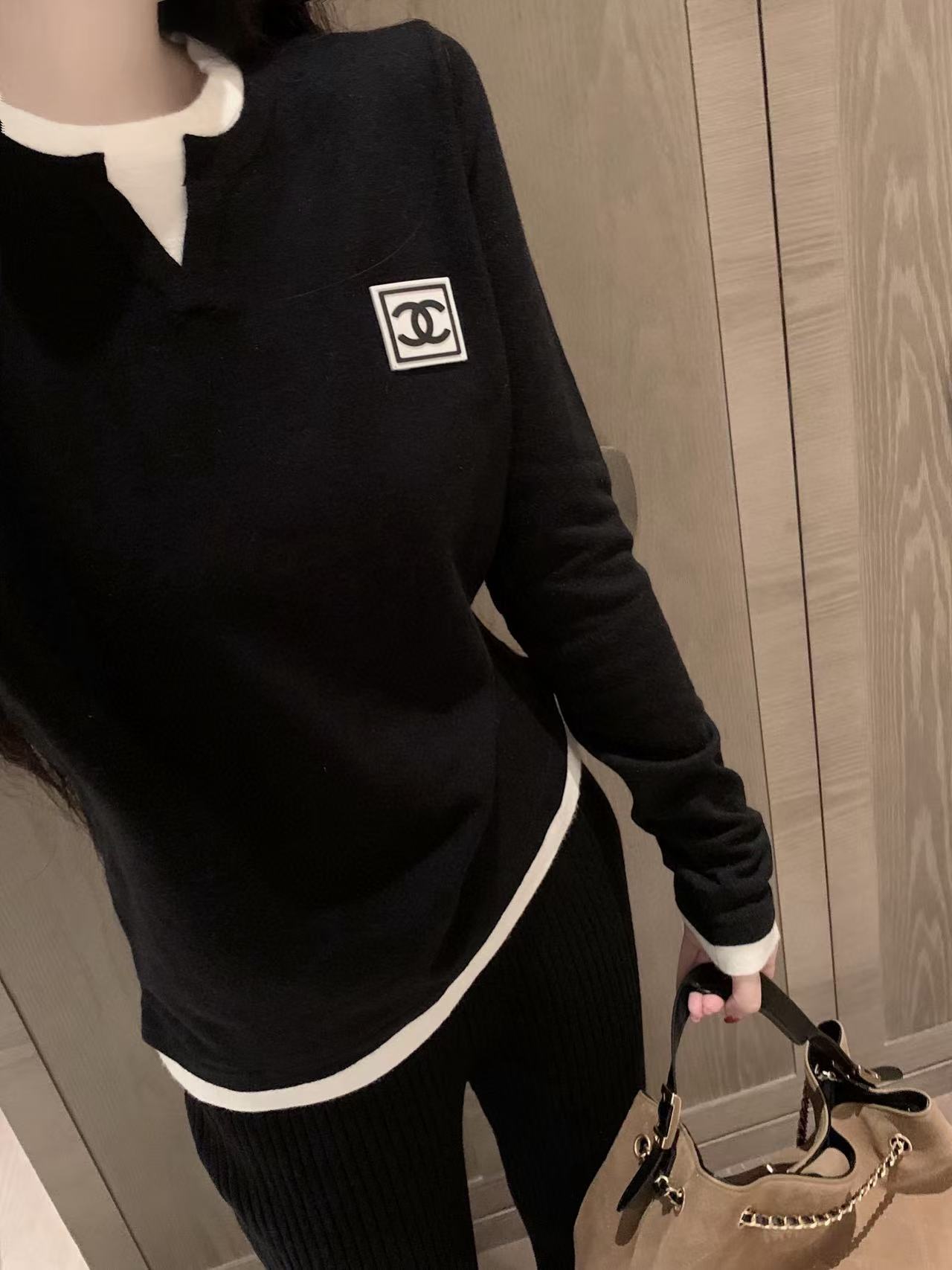 CHANE1 ダブルCウールトップ【50％割引+送料無料】