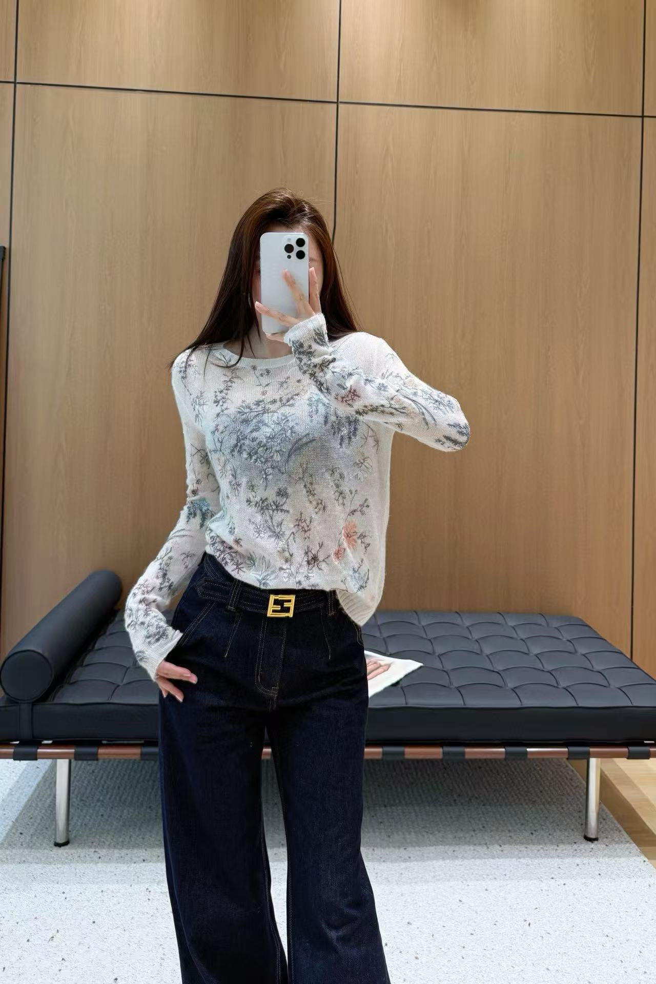 FEND1 シンプルストレートレッグデニムパンツ【50％割引+送料無料】